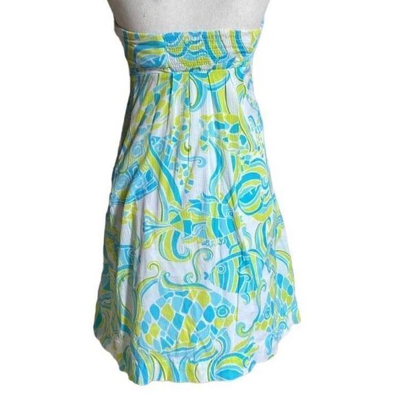 Lilly Pulitzer Strapless Mini Dress - Abstract Multicolor Paisley, Size 2 Floral - Picture 2 of 12